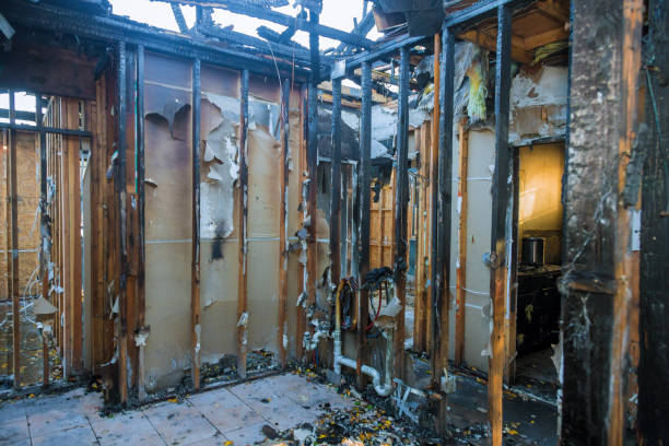 Professional Fire Damage Removal technician working in Marvell, AR